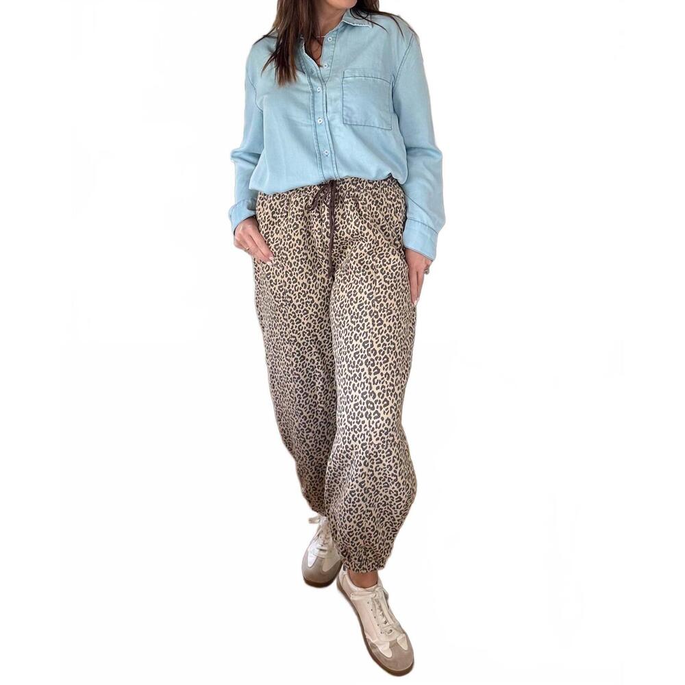 NEW NOABOA the safari oversized jogger in cheetah